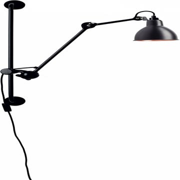 Applique articulée N°210 de DCW, Noir-cuivre