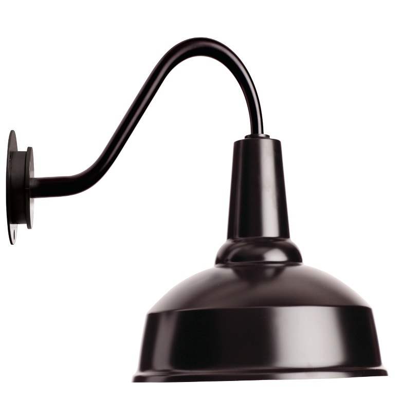 Applique BARN Diamètre 36 d'Eleanor Home, Noir