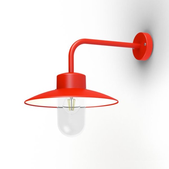 Applique BELCOUR N°9 verre clair de Roger Pradier®, Rouge Applique BELCOUR N°9 verre clair de Roger Pradier®, Rouge