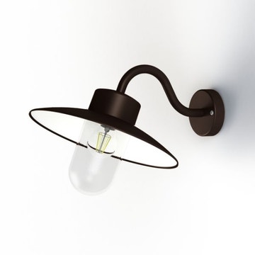 Applique col de cygne BELCOUR de Roger Pradier®, Rouille