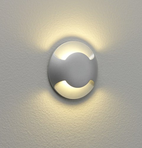Applique extérieure BEAM TWO LED, Argent mat peint