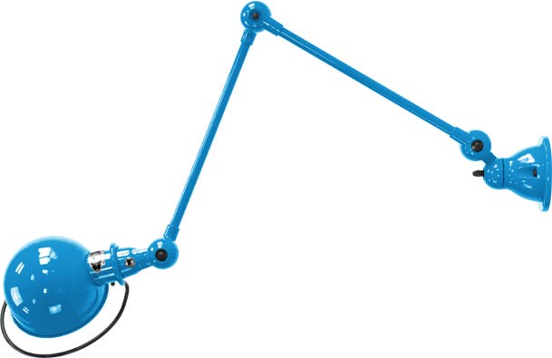 Applique LOFT D4401 Ø15 de Jieldé avec 2 bras articulés, Bleu clair Applique LOFT D4401 Ø15 de Jieldé avec 2 bras articulés, Bleu clair