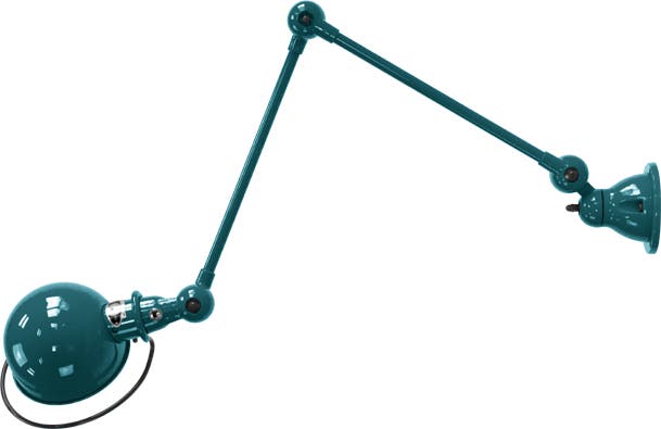 Applique LOFT D4401 Ø15 de Jieldé avec 2 bras articulés, Bleu océan Applique LOFT D4401 Ø15 de Jieldé avec 2 bras articulés, Bleu océan