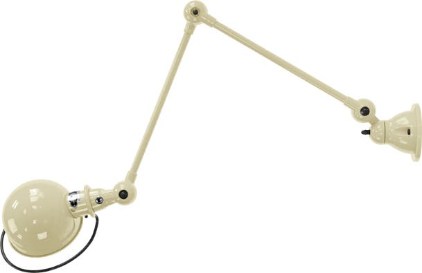 Applique LOFT D4401 Ø15 de Jieldé avec 2 bras articulés, Ivoire Applique LOFT D4401 Ø15 de Jieldé avec 2 bras articulés, Ivoire