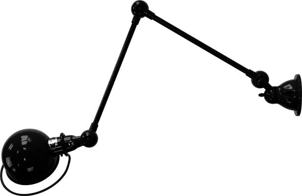 Applique LOFT D4401 Ø15 de Jieldé avec 2 bras articulés, Noir martelé Applique LOFT D4401 Ø15 de Jieldé avec 2 bras articulés, Noir martelé