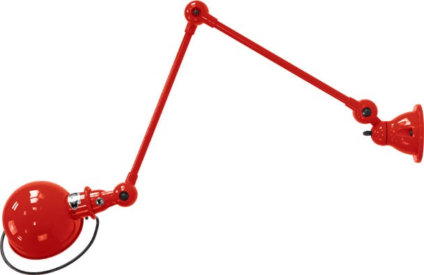 Applique LOFT D4401 Ø15 de Jieldé avec 2 bras articulés, Rouge Applique LOFT D4401 Ø15 de Jieldé avec 2 bras articulés, Rouge