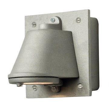Applique MAST LIGHT et son transformateur de Davey Lighting, Aluminium brut vieilli