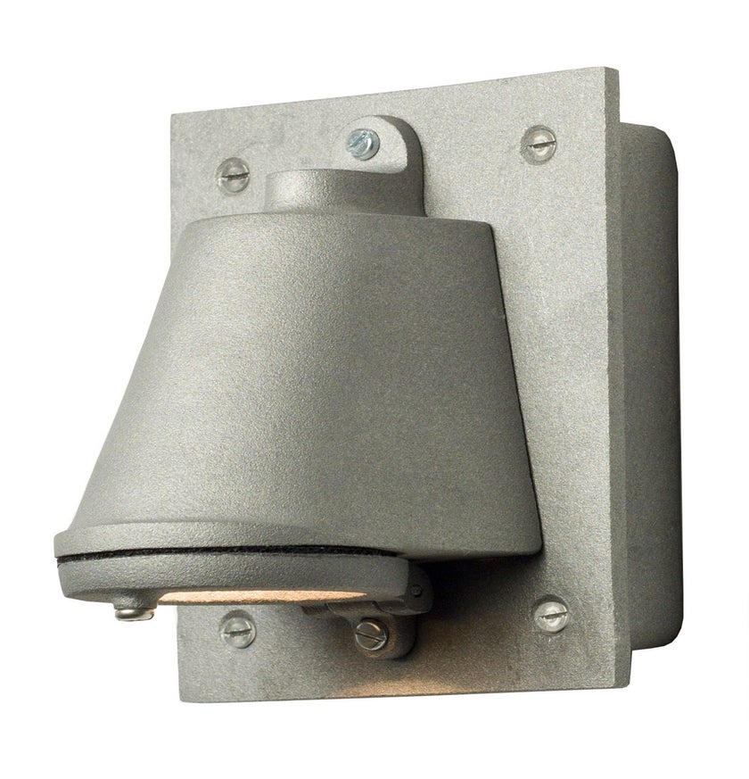 Applique MAST LIGHT et son transformateur de Davey Lighting, Aluminium brut vieilli