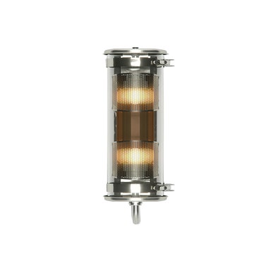 Suspension / Applique / Plafonnier MUSSET GR de Sammode, Inox, intérieur cuivre