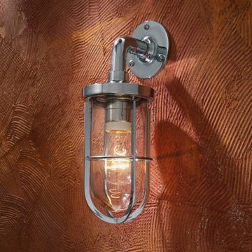 Applique Nautic DOCKLIGHT WALL bronze chromé verre clair