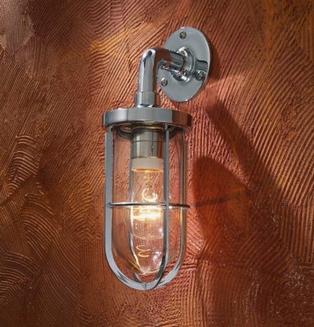 Applique Nautic DOCKLIGHT WALL bronze chromé verre clair