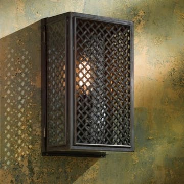 Applique Nautic ESSEX MESH bronze antique verre clair