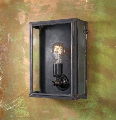 Applique Nautic ESSEX SMALL bronze antique verre clair