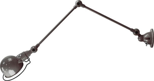 Applique SIGNAL SI331 réflecteur Ø10 de Jieldé avec 2 bras articulés, Acier brossé Applique SIGNAL SI331 réflecteur Ø10 de Jieldé avec 2 bras articulés, Acier brossé