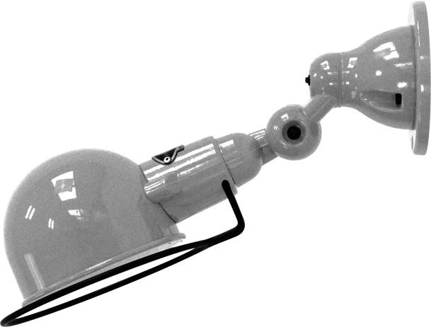 Applique SIGNAL SI300 Ø10 de Jieldé, Gris argent Applique SIGNAL SI300 Ø10 de Jieldé, Gris argent