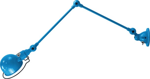 Applique SIGNAL SI331S interrupteur Ø10 de Jieldé avec 2 bras articulés, Bleu clair Applique SIGNAL SI331S interrupteur Ø10 de Jieldé avec 2 bras articulés, Bleu clair