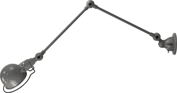 Applique SIGNAL SI331S interrupteur Ø10 de Jieldé avec 2 bras articulés, Gris souris Applique SIGNAL SI331S interrupteur Ø10 de Jieldé avec 2 bras articulés, Gris souris