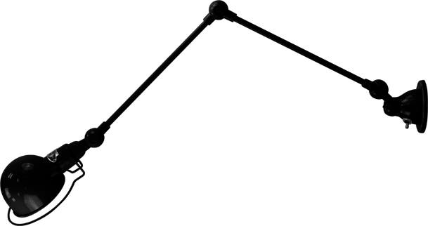 Applique SIGNAL SI331S interrupteur Ø10 de Jieldé avec 2 bras articulés, Noir martelé Applique SIGNAL SI331S interrupteur Ø10 de Jieldé avec 2 bras articulés, Noir martelé