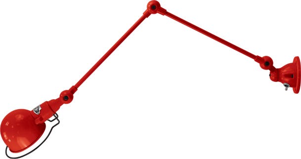 Applique SIGNAL SI331S interrupteur Ø10 de Jieldé avec 2 bras articulés, Rouge Applique SIGNAL SI331S interrupteur Ø10 de Jieldé avec 2 bras articulés, Rouge