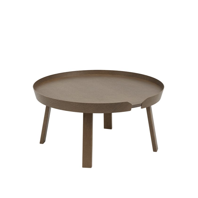 Table basse AROUND de Muuto, Large, Brun foncé Table basse AROUND de Muuto, Large, Brun foncé