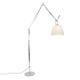 Lampadaire TOLOMEO MEGA d'Artemide, dimmable, corps aluminium, diffuseur parchemin  Ø 32 cm