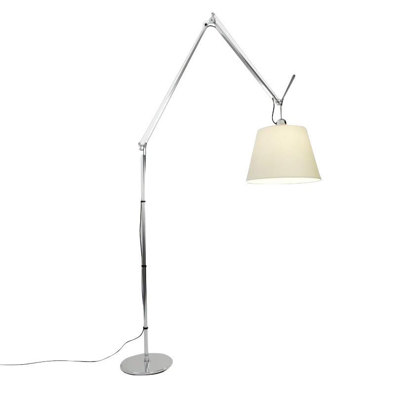 Lampadaire TOLOMEO MEGA d'Artemide, Dimmable, diffuseur parchemin Ø 36 cm Lampadaire TOLOMEO MEGA d'Artemide, Dimmable, diffuseur parchemin Ø 36 cm