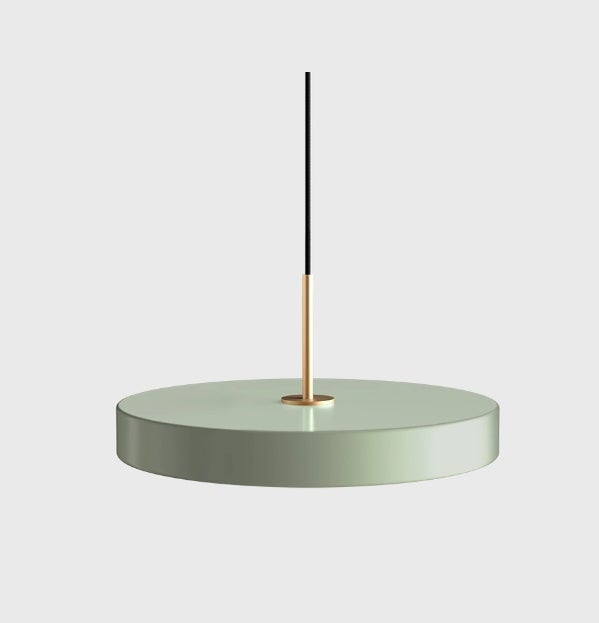 Suspension ASTERIA de Umage, D.43, Nuance olive, Brass Top