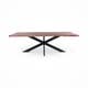 Table SAGANO Collection Cèdre Rouge, plateau acacia, 240x100 cm
