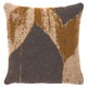 Coussin AVANA CHEVRON d'Ethnicraft, 50 x 50 cm, Taupe et moutarde