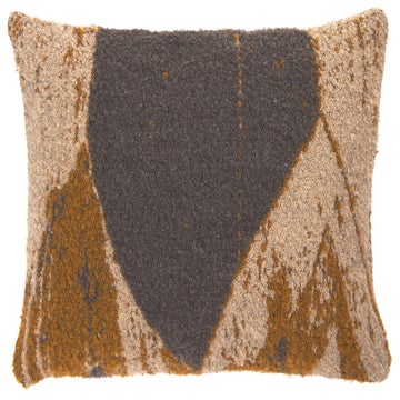 Coussin AVANA CHEVRON d'Ethnicraft Accessories, 60 x 40 cm, Taupe et beige