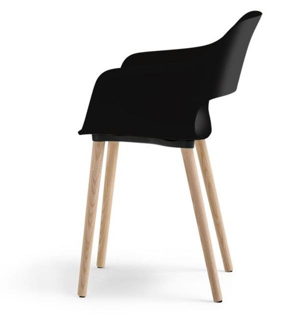 Fauteuil BABILA 2755 de Pedrali, Noir