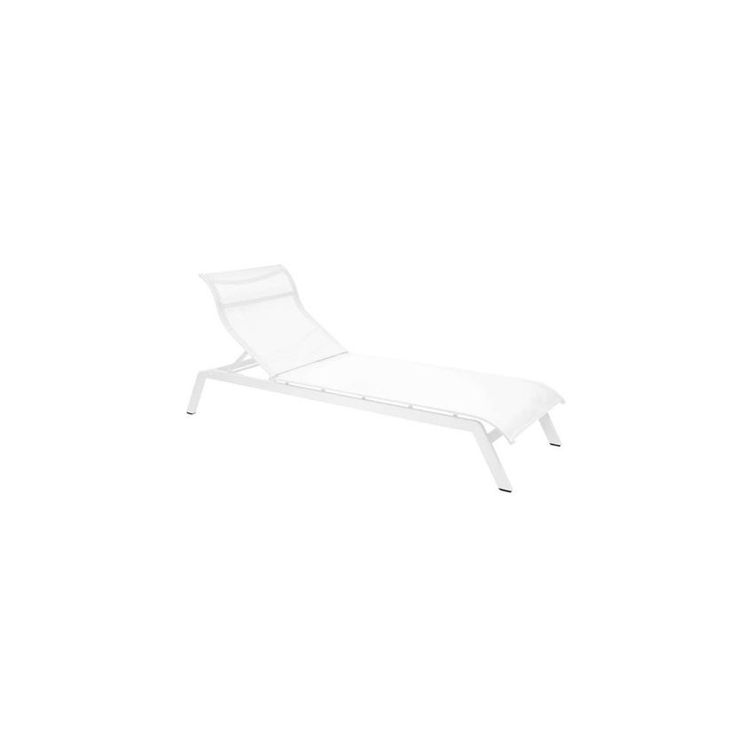 Bain de soleil MAUI de Vlaemynck, Structure Blanc coton, Batyline Blanc Bain de soleil MAUI de Vlaemynck, Structure Blanc coton, Batyline Blanc
