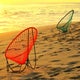 Bain de soleil TULUM de Boqa avec structure noire, Vert turquoise thumbnail