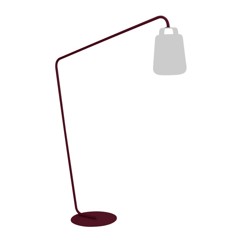 Grand pied déporté pour lampe BALAD de Fermob, Cerise noire Grand pied déporté pour lampe BALAD de Fermob, Cerise noire