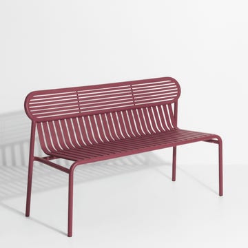 Banc avec dossier WEEK-END de Petite Friture, Bordeaux