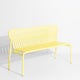 Banc avec dossier WEEK-END, Jaune