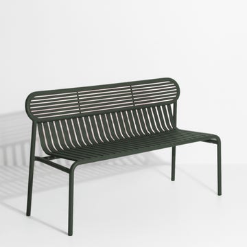 Banc avec dossier WEEK-END de Petite Friture, Vert Bouteille 