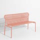 Banc avec dossier WEEK-END, Blush