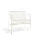 Banc avec dossier PALISSADE, Cream white