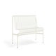Banc avec dossier PALISSADE, Sans accoudoir, Cream white