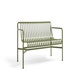 Banc avec dossier PALISSADE de Hay, Olive