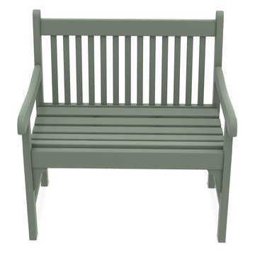 Banc en Acajou NOTTING HILL, Langhe Green
