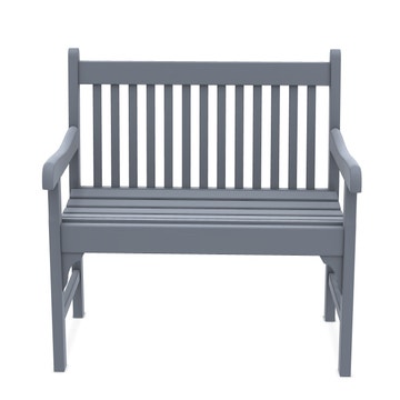 Banc en Acajou NOTTING HILL, Pantelleria Blue