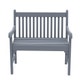 Banc en Acajou NOTTING HILL, Pantelleria Blue