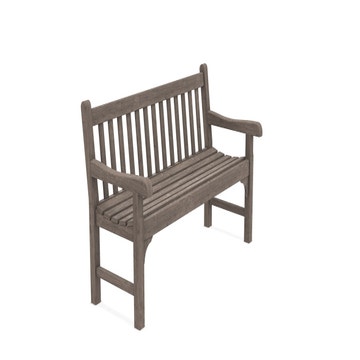 Banc en Teck NOTTING HILL, Teck décapé, sans coussin