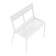 Banc LUXEMBOURG KID, Blanc coton