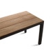 Banc ILLUM, Wengé - assise teck