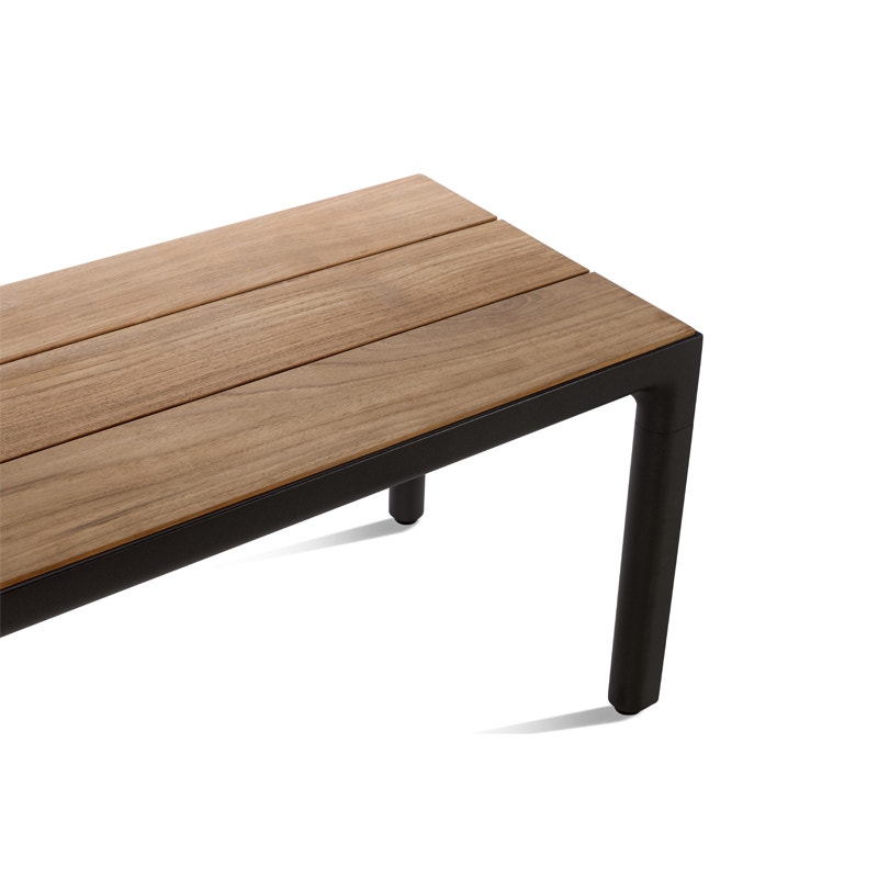 Banc ILLUM de Tribù, Wengé - assise teck Banc ILLUM de Tribù, Wengé - assise teck