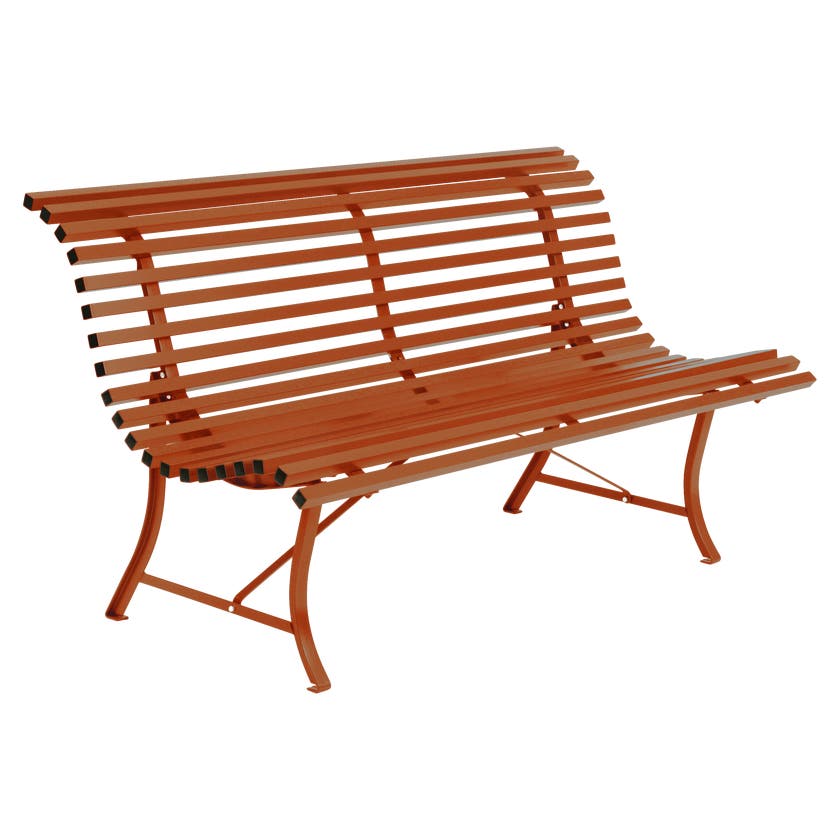 Banc LOUISIANE 150 de Fermob, Orange confite Banc LOUISIANE 150 de Fermob, Orange confite