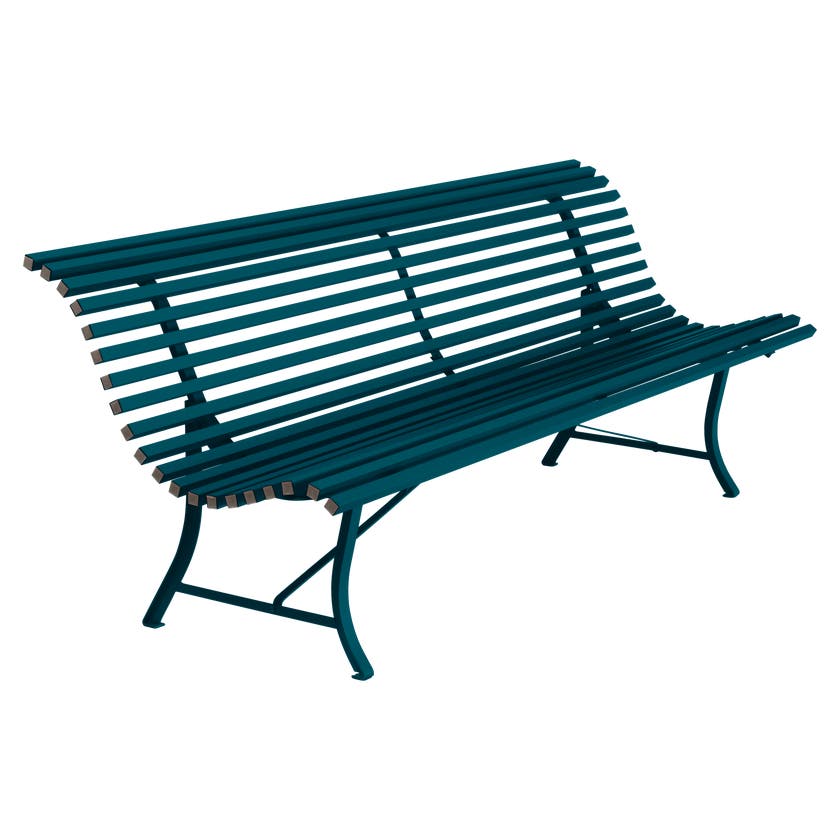 Banc LOUISIANE 200 de Fermob, bleu acapulco Banc LOUISIANE 200 de Fermob, bleu acapulco